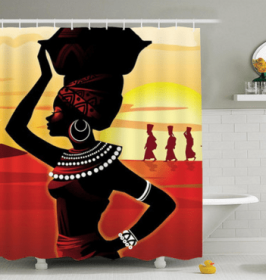 Bathroom curtains