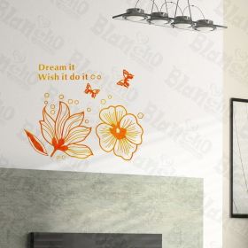 Enormous Flowers- Wall Decals Stickers Appliques Home Dcor