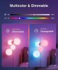 4 Pack Smart Light Bulbs A19 E26 RGB Multicolor Work Google Home Alexa
