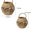 Wicker Candle Holder Lantern with Handle for Patio, Garden and Dining Party Home Decoration