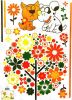 Colorful Flower Party - Wall Decals Stickers Appliques Home Dcor