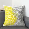 Yellow Pillow Cover Home Decor Double Sided Gray Decorative Cushion Case