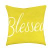 Yellow Pillow Cover Home Decor Double Sided Gray Decorative Cushion Case