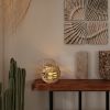 Wicker Candle Holder Lantern with Handle for Patio, Garden and Dining Party Home Decoration