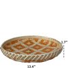 Bamboo Woven Round Basket Tray